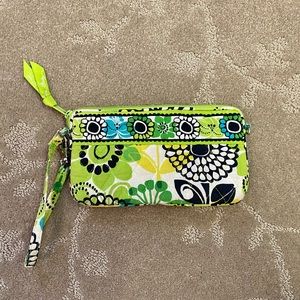 Vera Bradley Lime Green/Yellow Wristlet